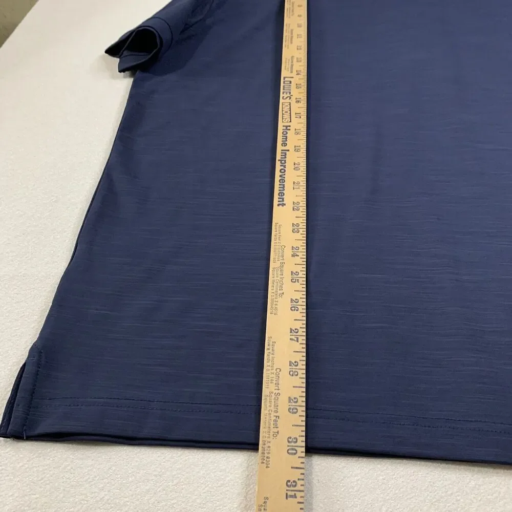 Callaway Golf Polo Shirt Men L Blue Collared Embroidered Logo Opti Dri Perform - Picture 6 of 10